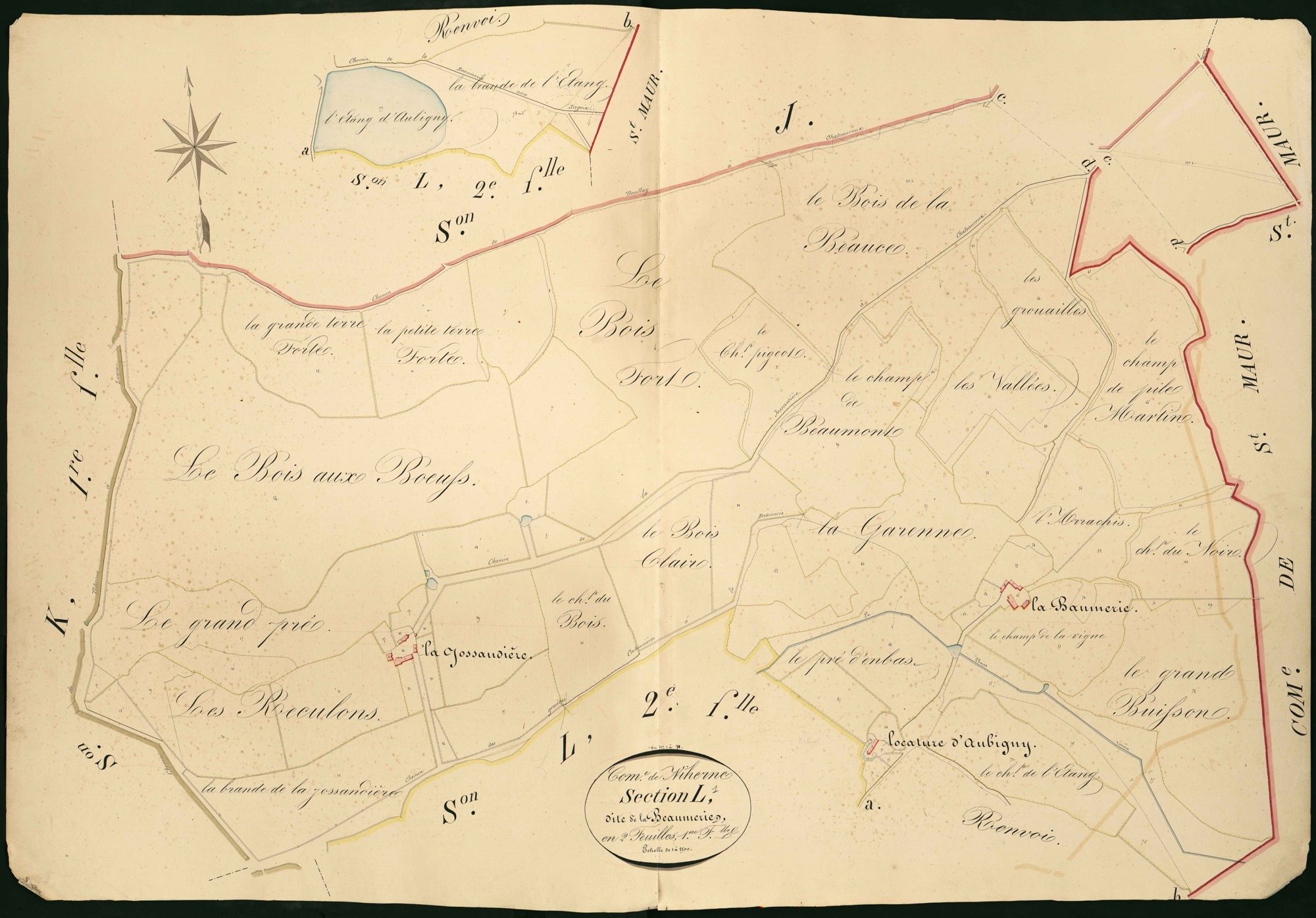 Niherne - Section L1, dite de la Beaumerie.