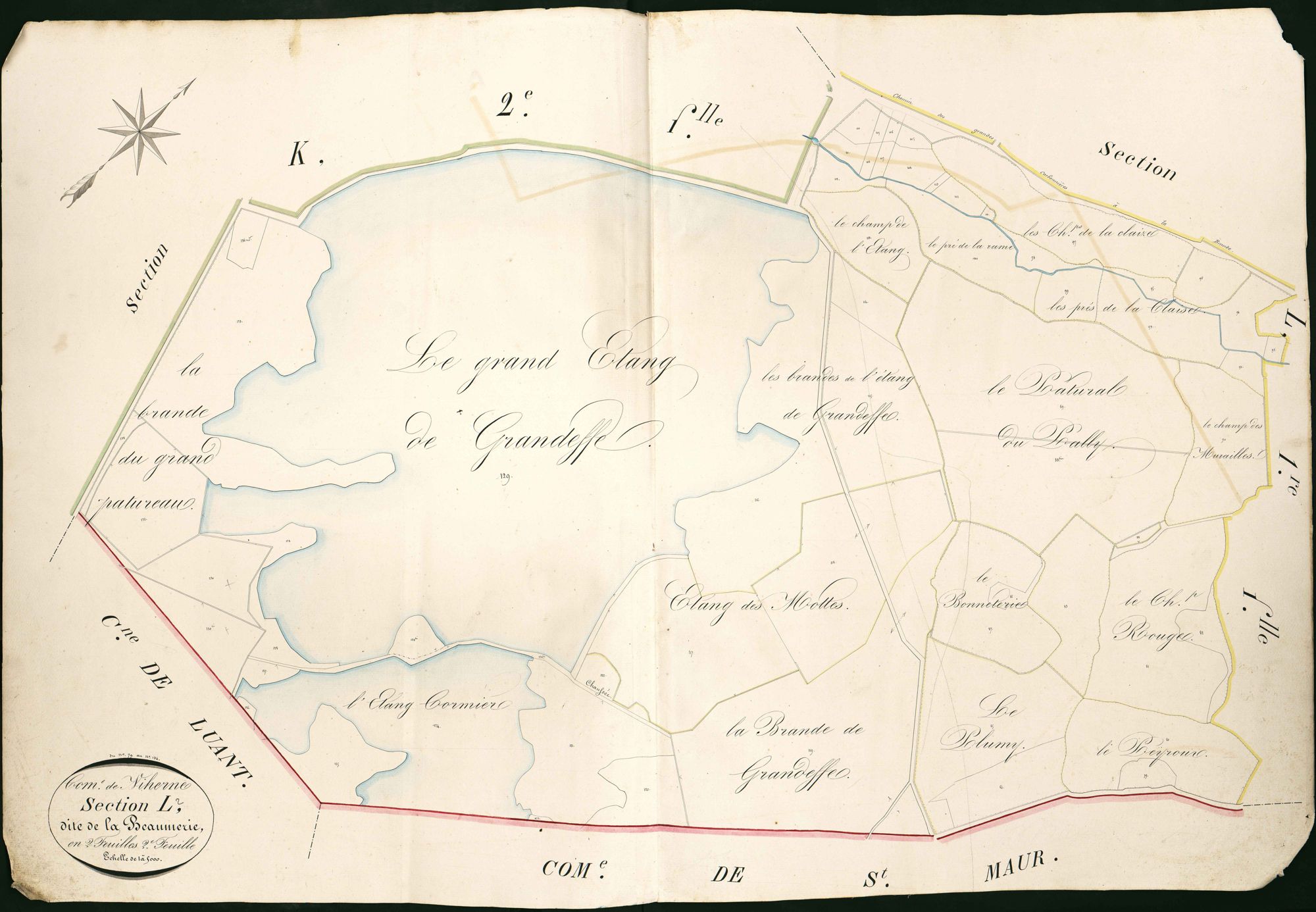 Niherne - Section L2, dite de la Beaumerie.