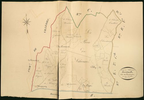 Niherne - Section D, dite des Couteaux.