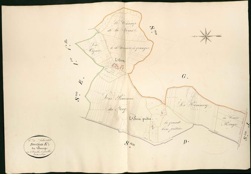 Niherne - Section E2, dite du Bourg.