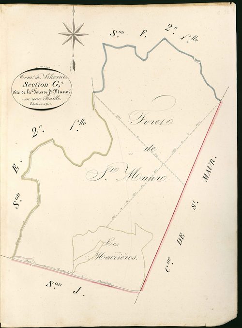 Niherne - Section G, dite de la Forêt de Saint Maur.