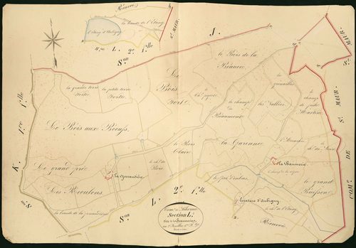 Niherne - Section L1, dite de la Beaumerie.