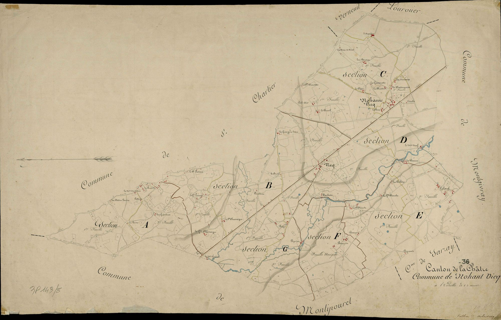Nohant-Vic - Tableau d'assemblage.