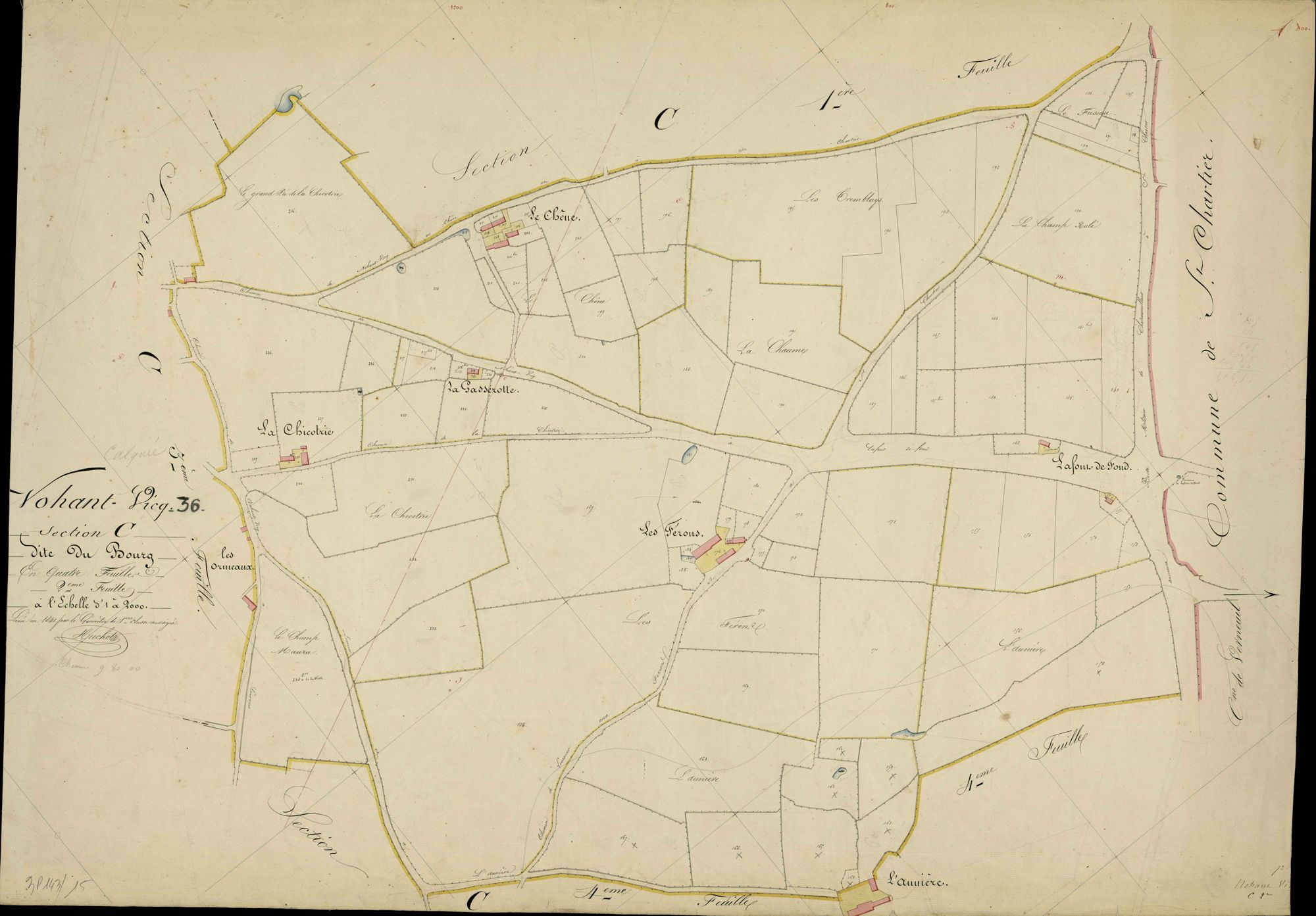 Nohant-Vic - Section C2, dite du Bourg.