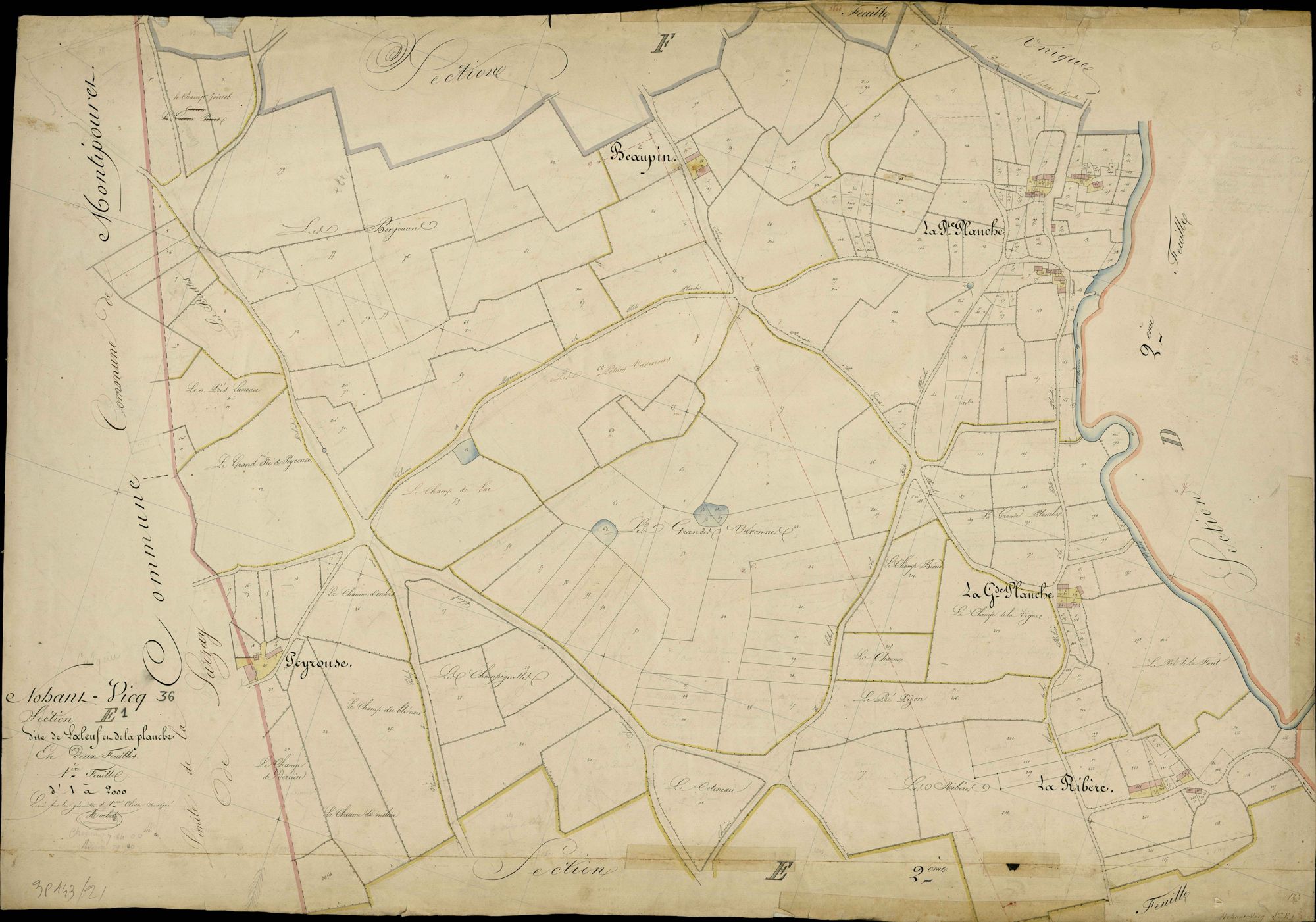 Nohant-Vic - Section E1, dite de Laleuf et de la Planche.