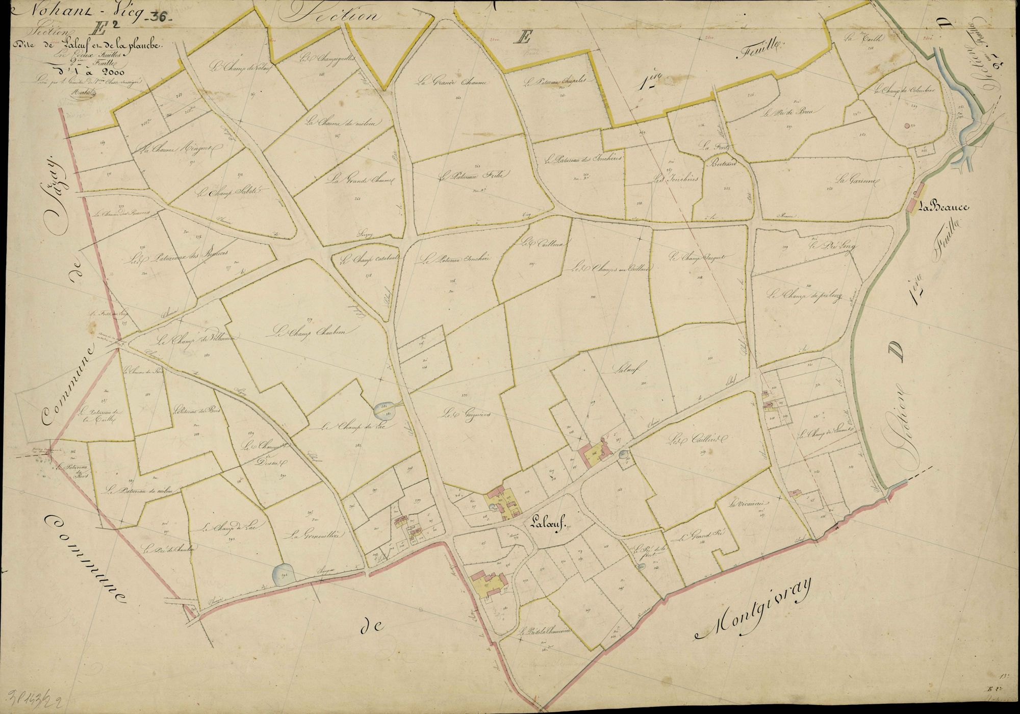 Nohant-Vic - Section E2, dite de Laleuf et de la Planche.