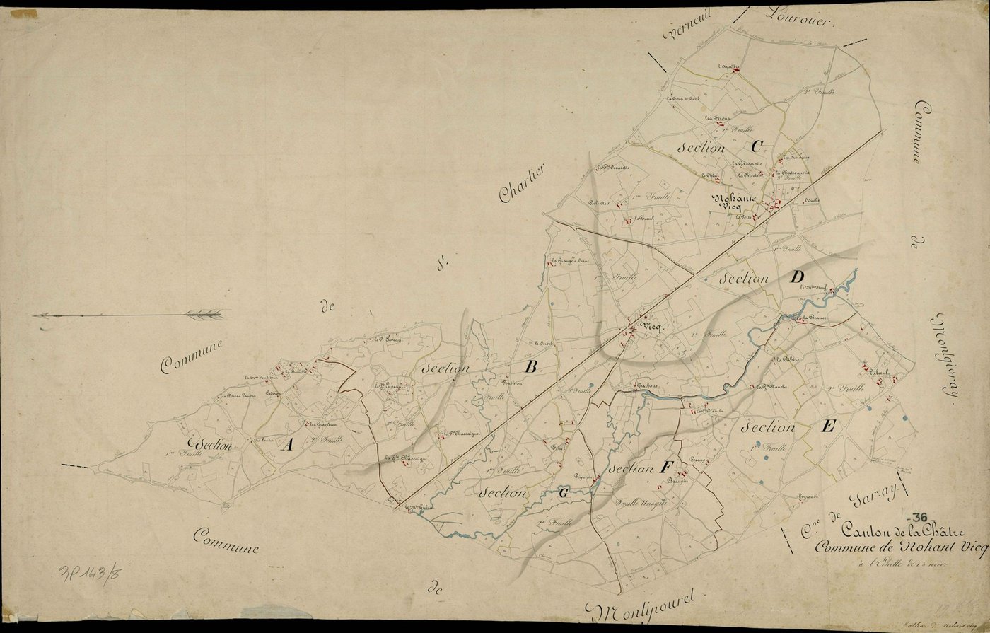 Nohant-Vic - Tableau d'assemblage.