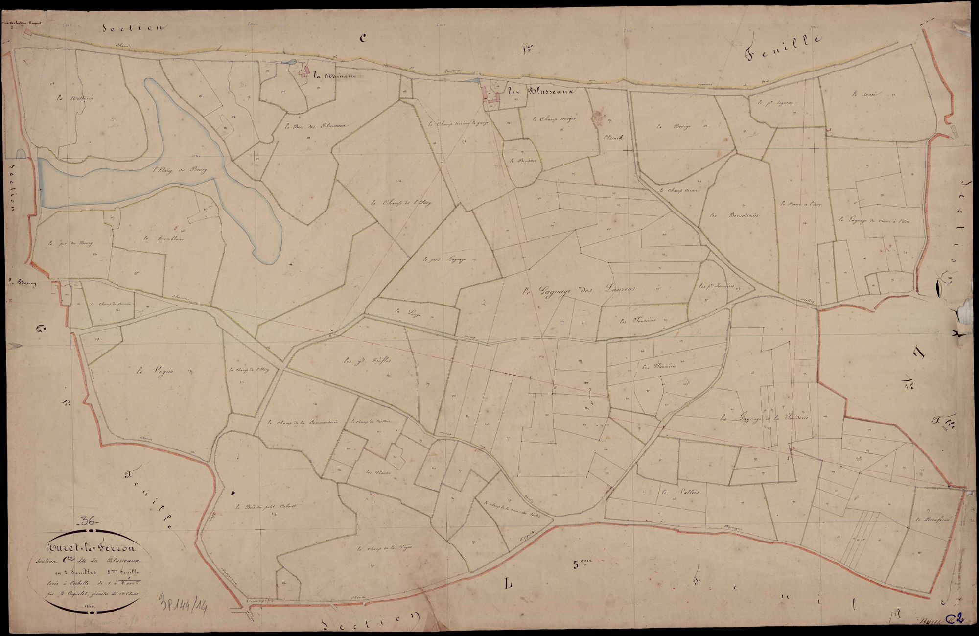 Nuret-Le-Ferron - Section C2, dite des Blusseaux.