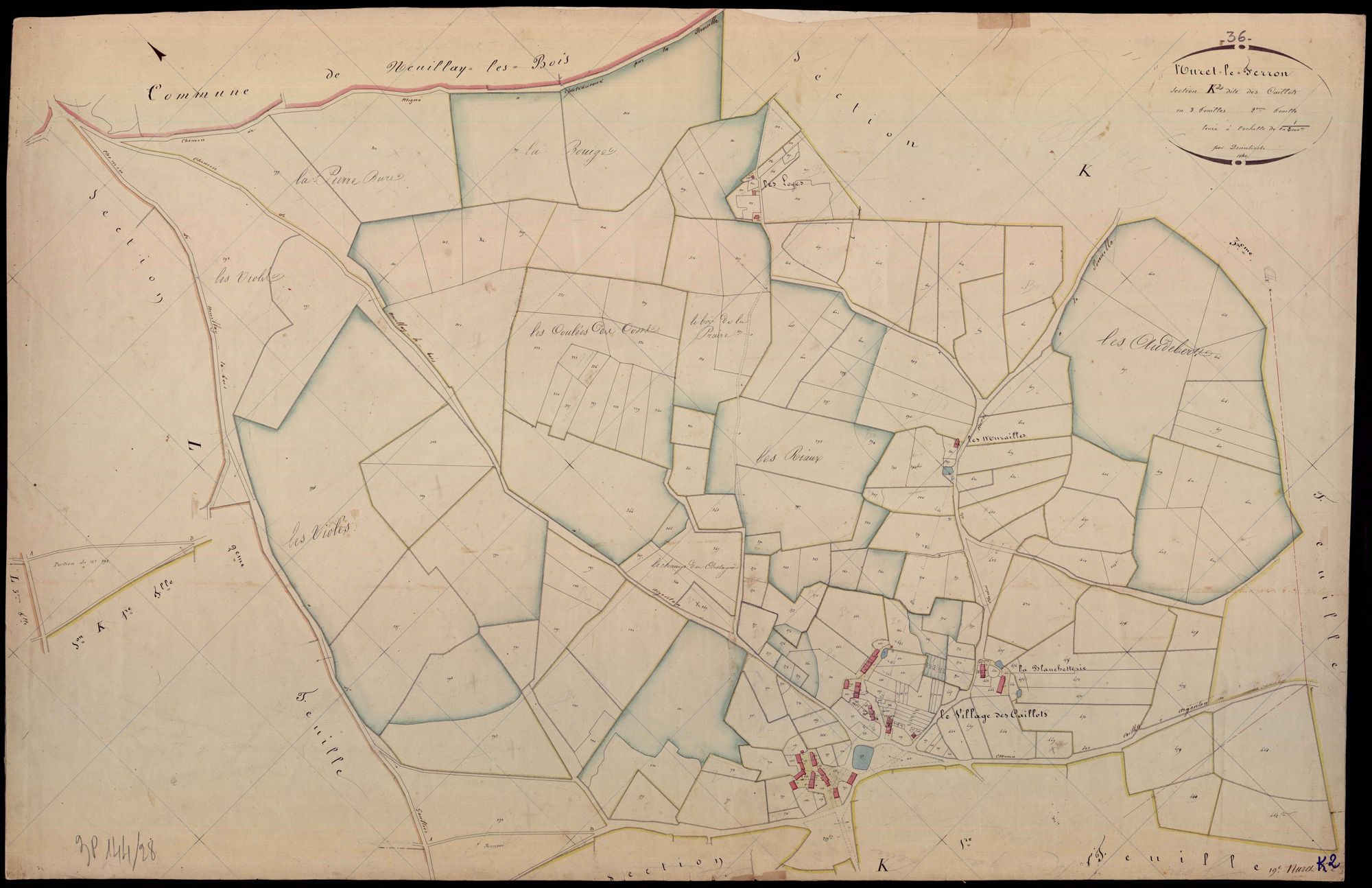Nuret-Le-Ferron - Section K2, dite des Caillots.