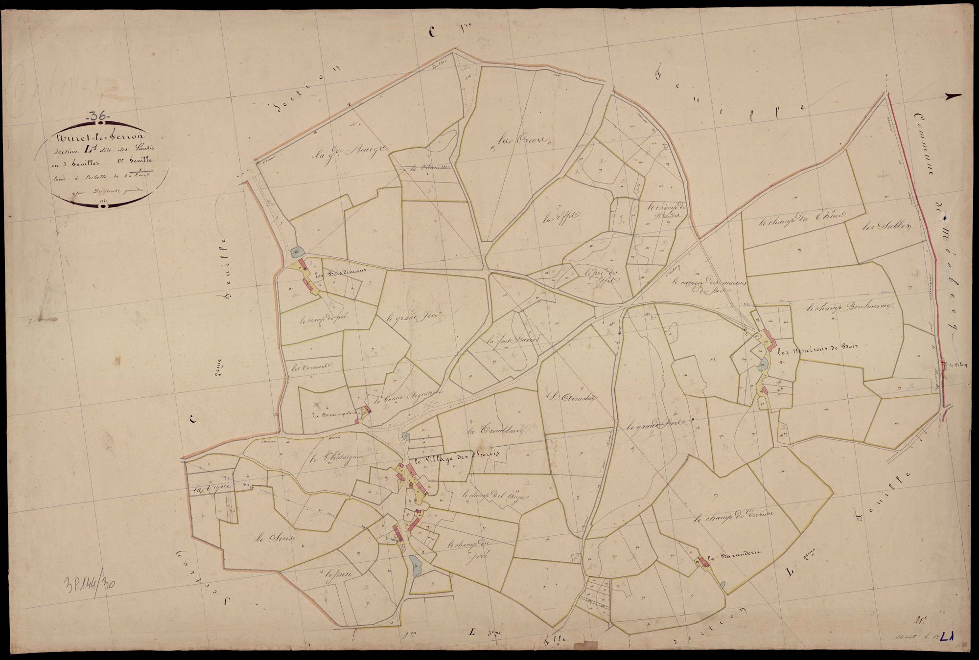 Nuret-Le-Ferron - Section L1, dite des Landis.