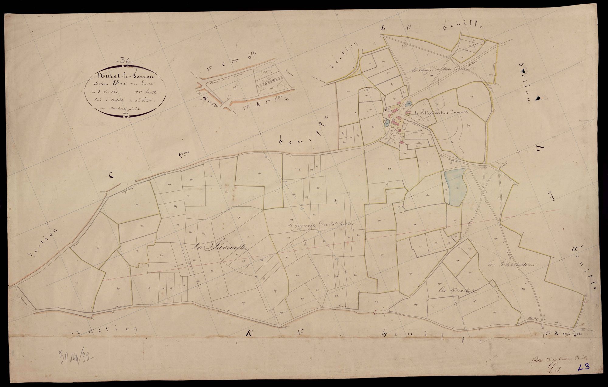 Nuret-Le-Ferron - Section L3, dite des Landis.