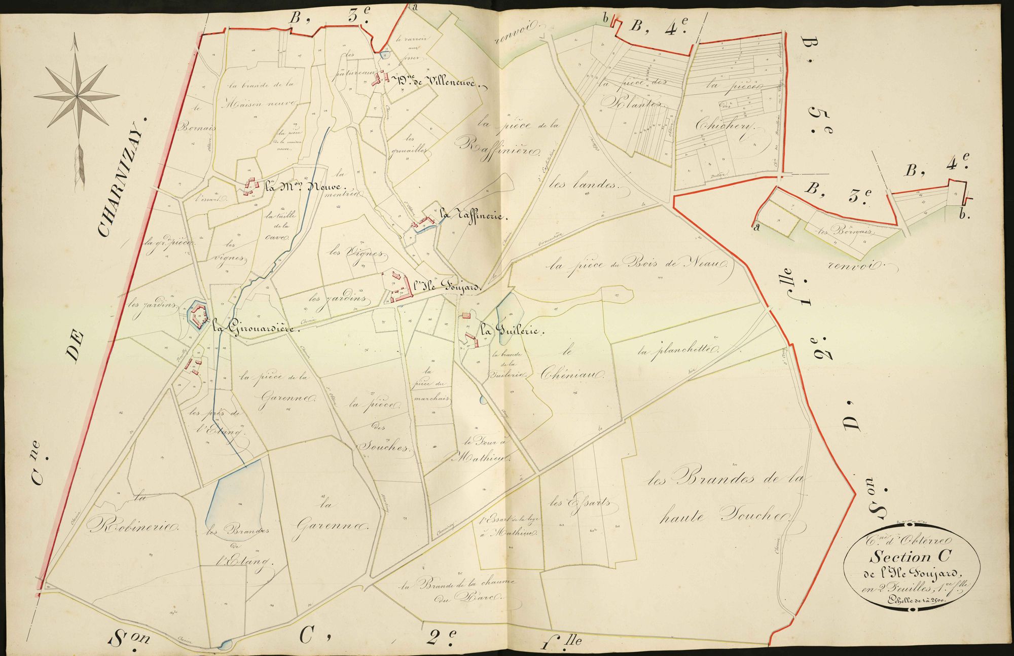 Obterre - Section C1, dite de L'Ile Foujard.