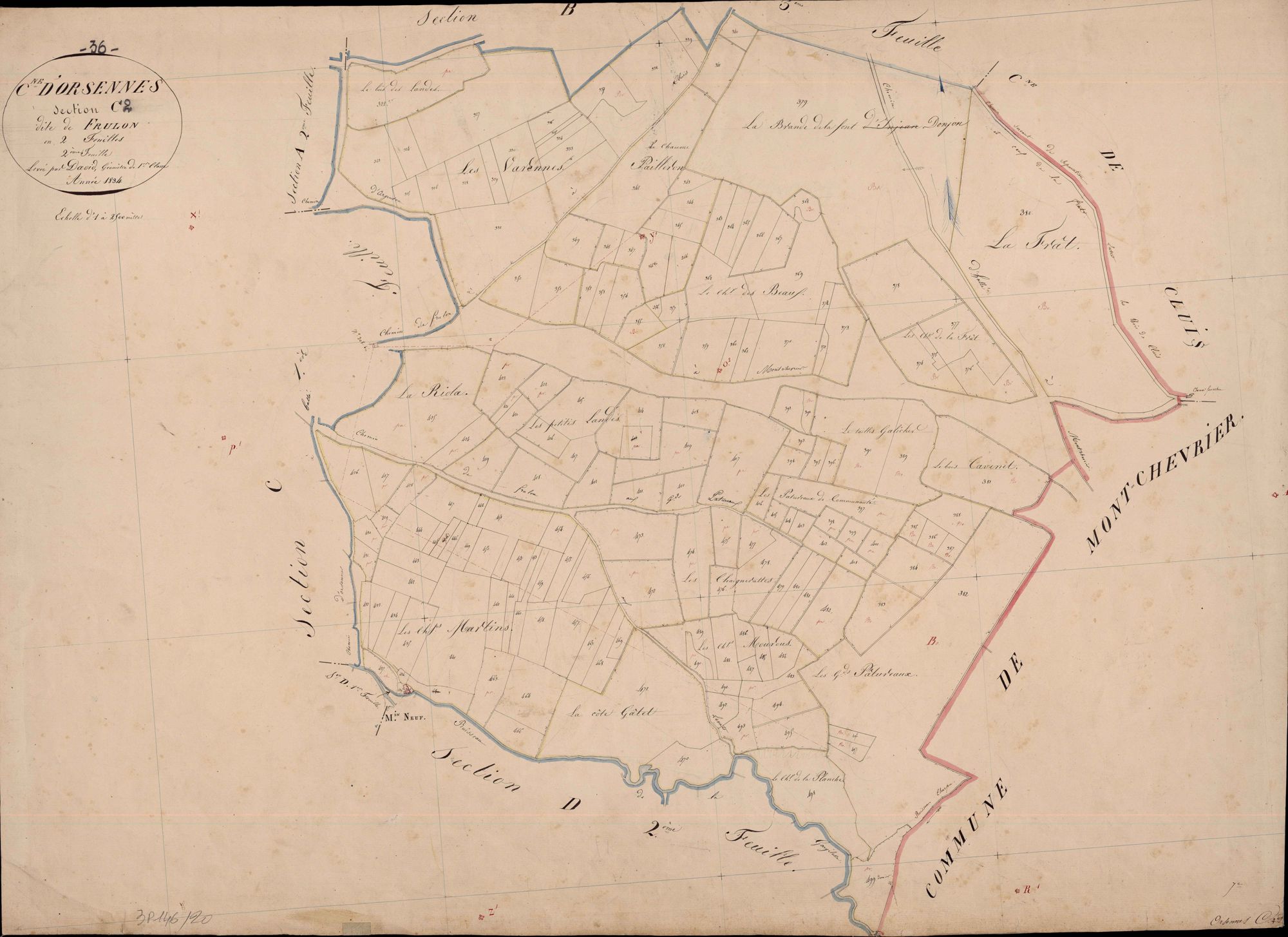 Orsennes - Section C2, dite de Frulon.