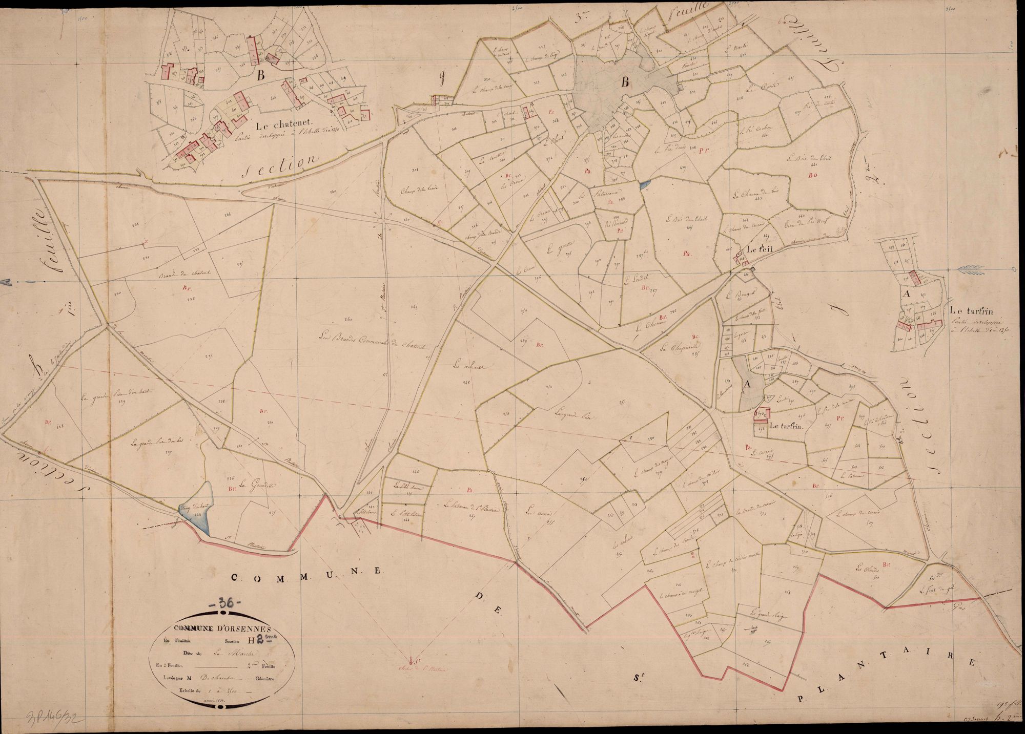 Orsennes - Section H2, dite de la Marche.