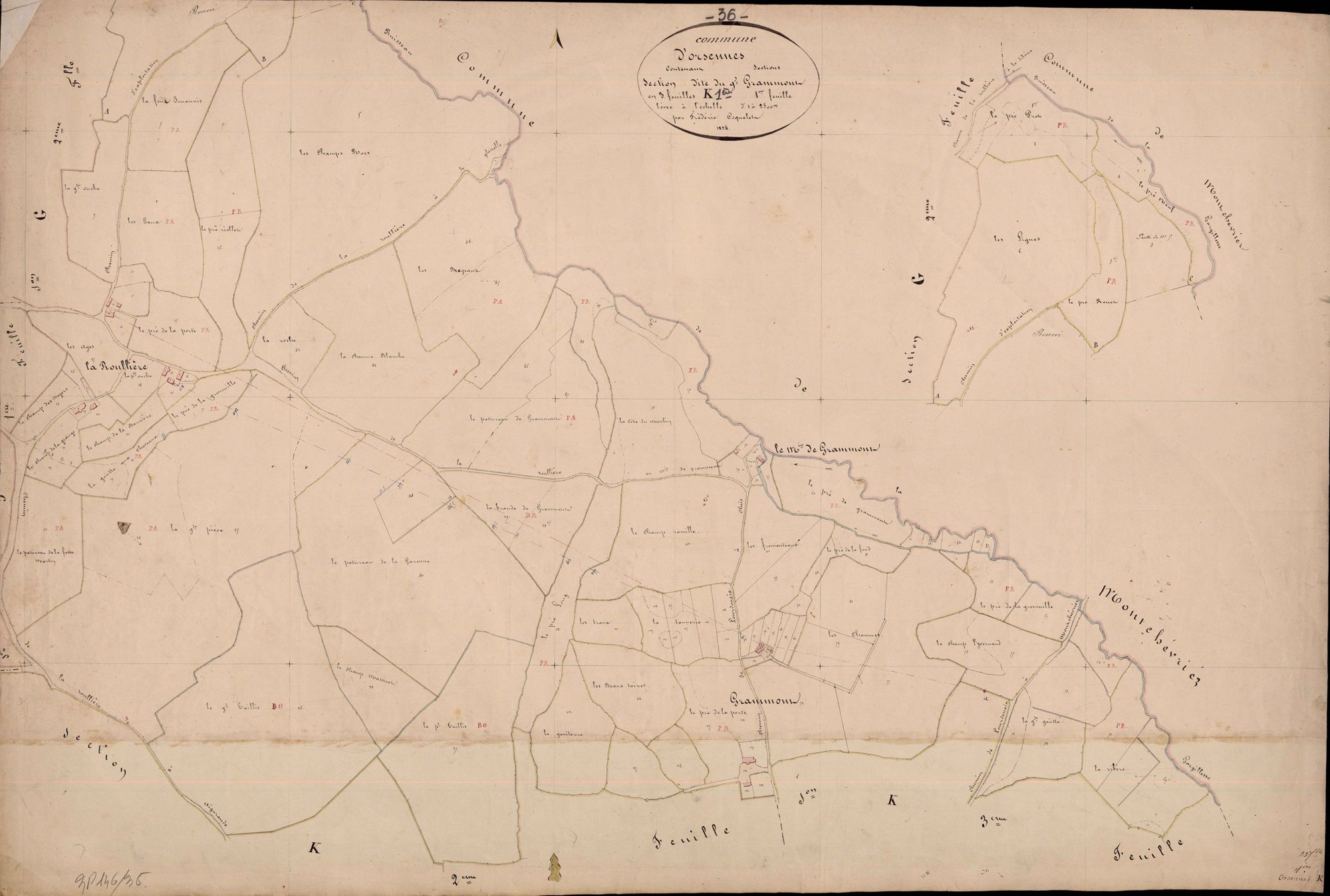 Orsennes - Section K1, dite du Grand Grammont.