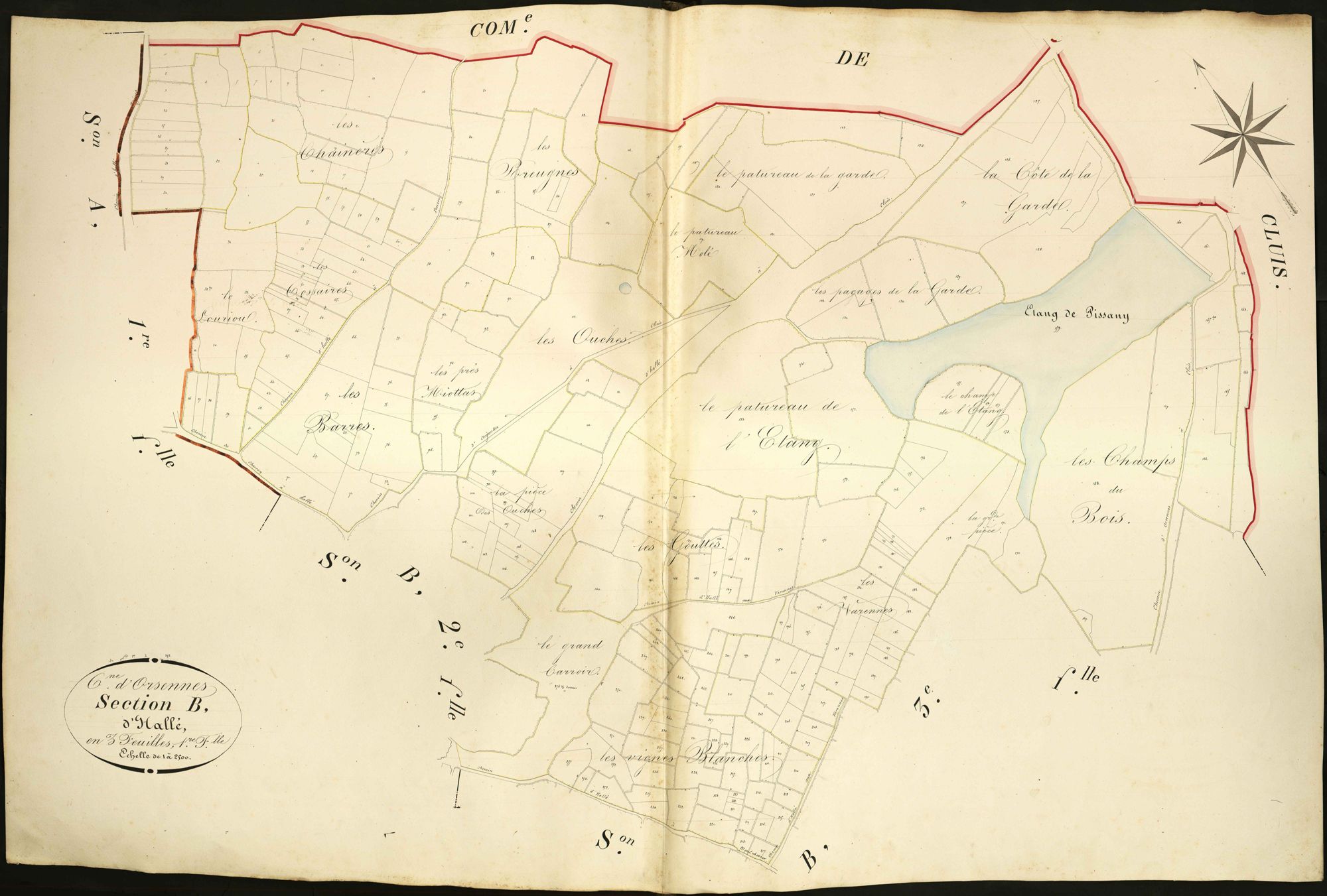 Orsennes - Section B1, dite d' Hallé.