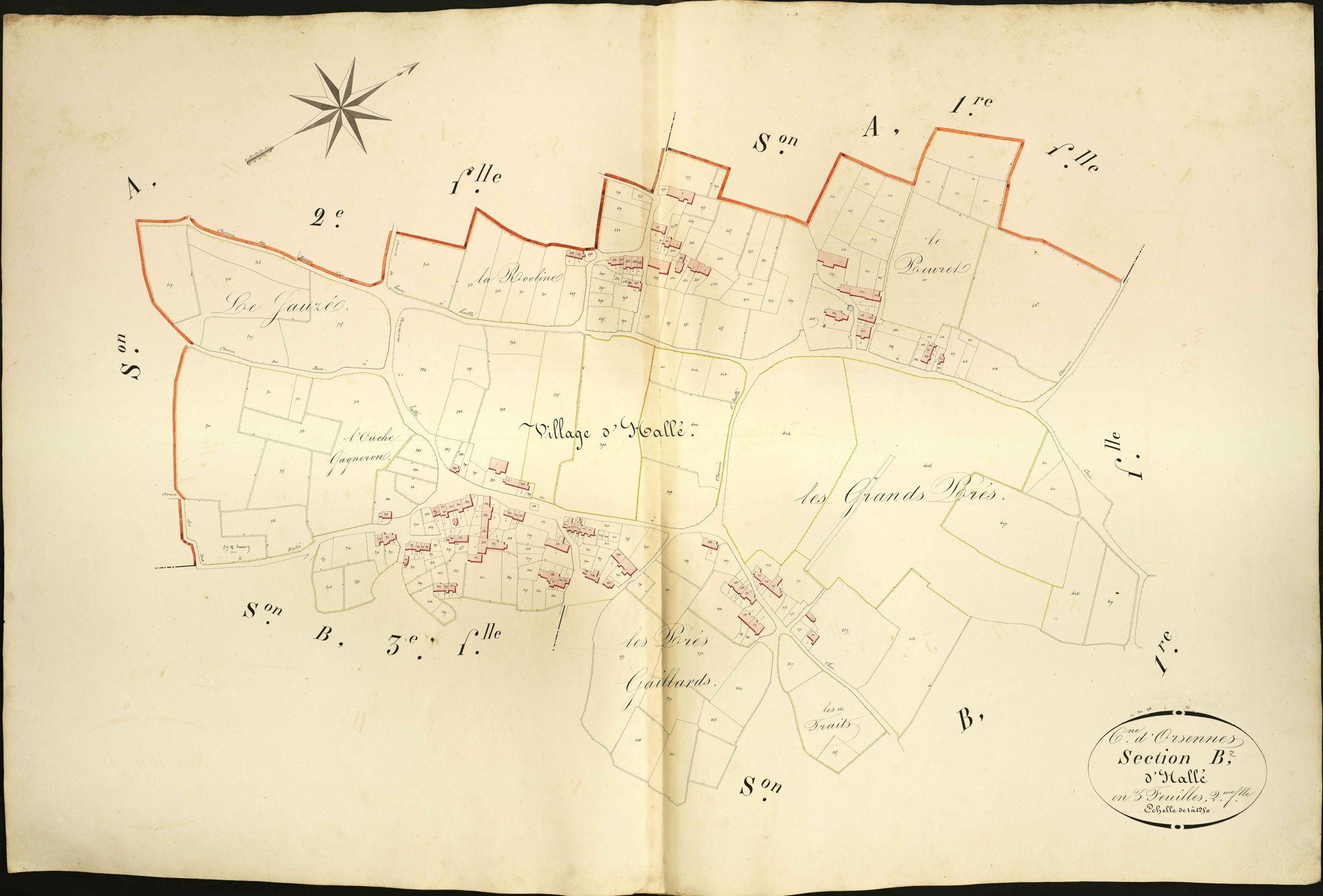 Orsennes - Section B2, dite d'Hallé.
