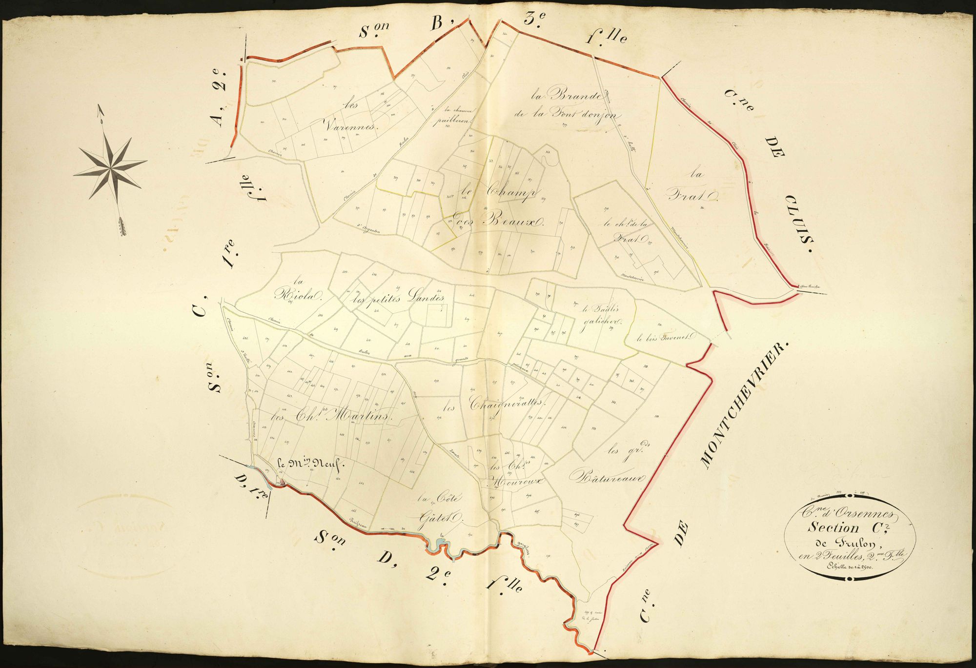 Orsennes - Section C2, die de Frulon.