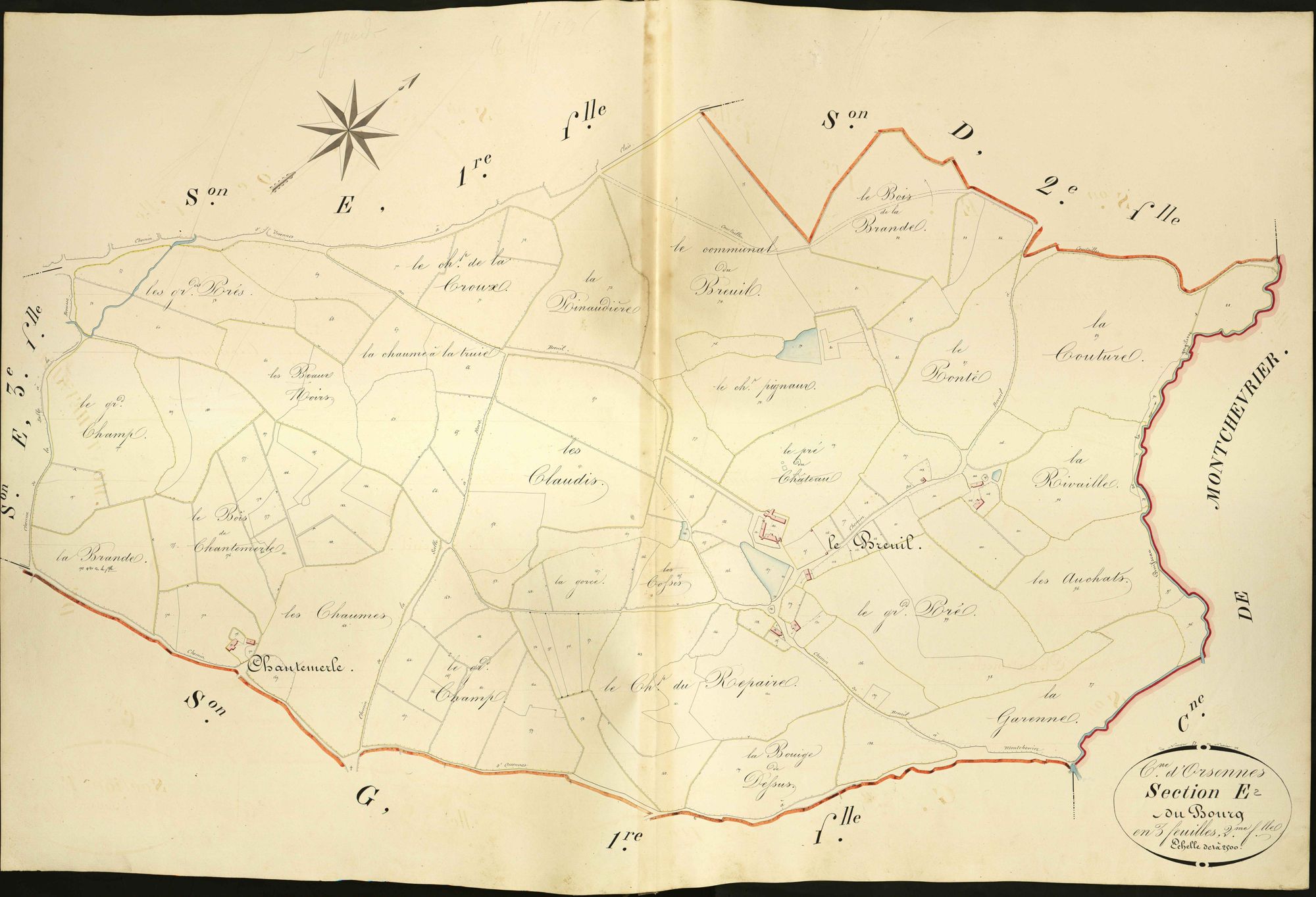 Orsennes - Section E2, dite du Bourg.