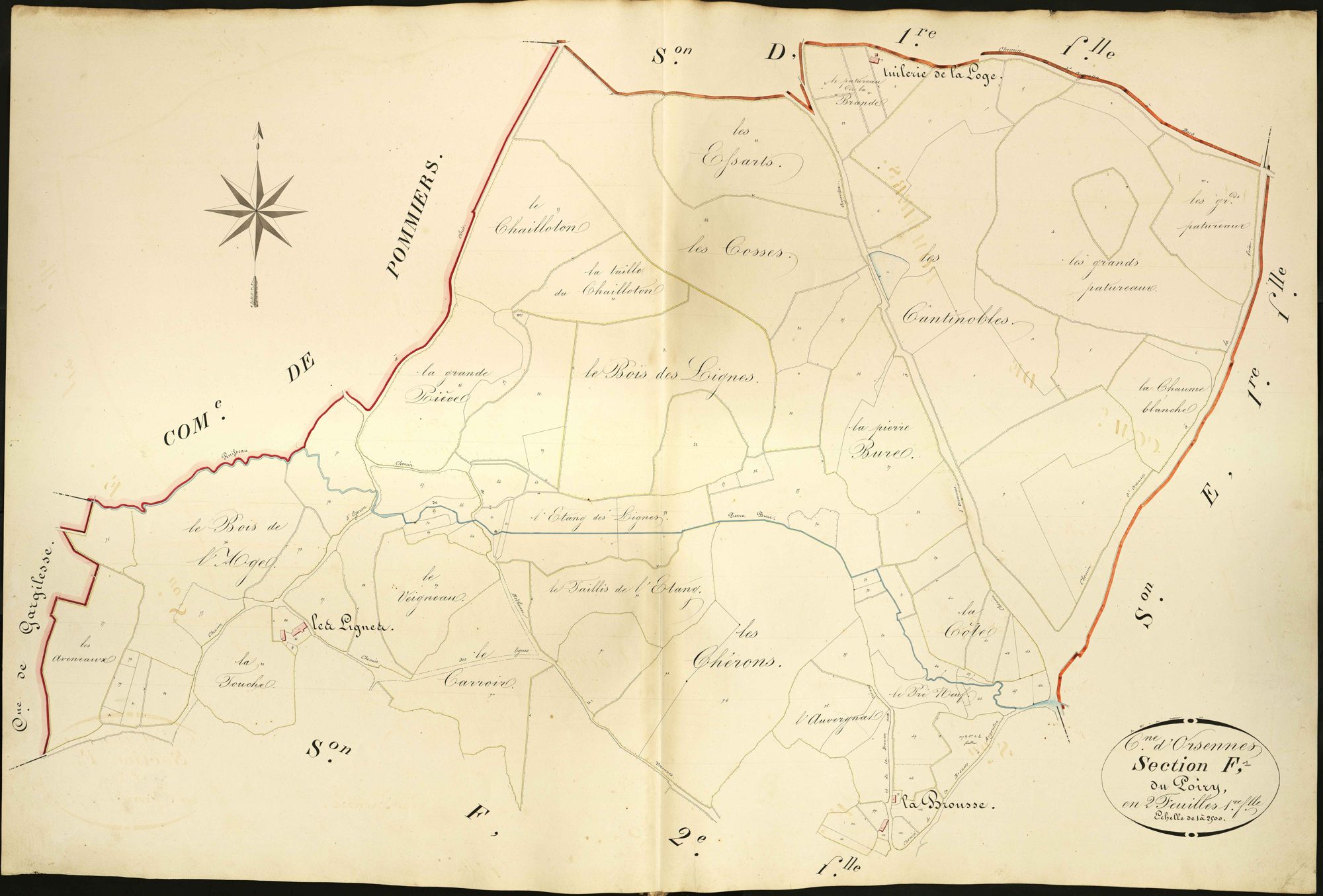 Orsennes - Section F1, dite du Poiry.