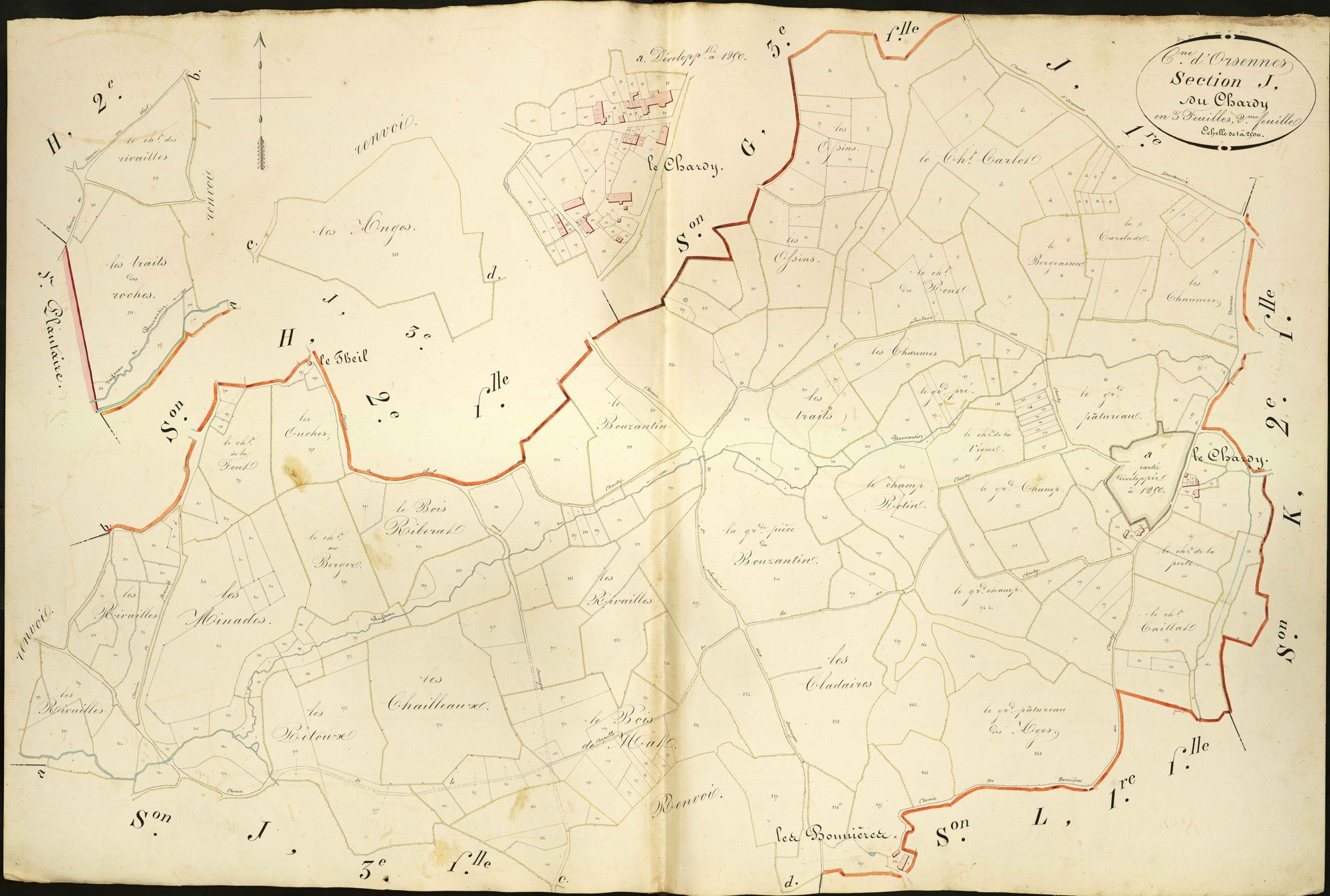 Orsennes - Section J2, dite du Chardy.