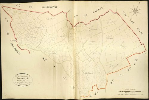 Orsennes - Section A1, dite des Cartelas.