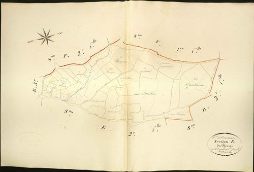 Orsennes - Section E1, dite du Bourg.