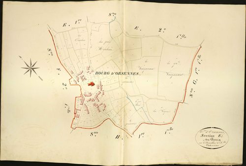 Orsennes - Section E3, dite du Bourg.