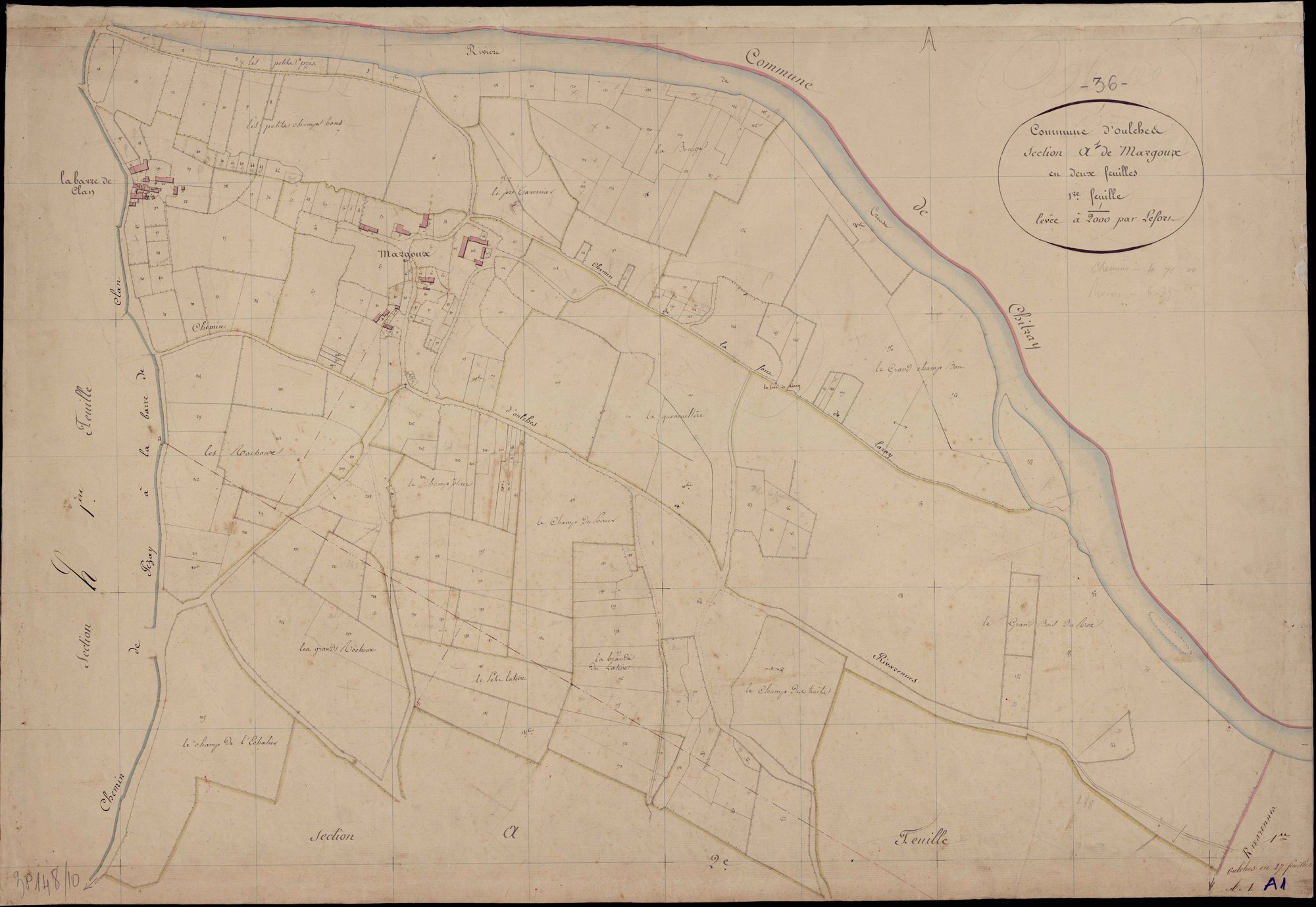 Oulches - Section A1, dite de Margoux.