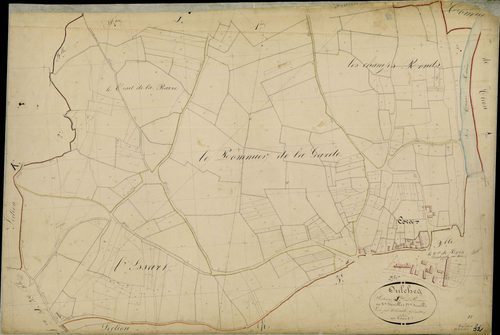 Oulches - Section J2, dite du Bourg.