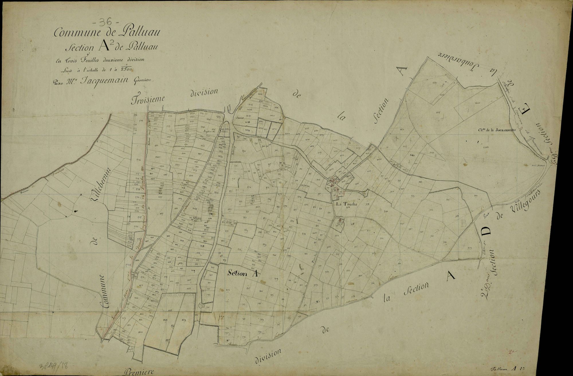 Palluau-sur-Indre - Section A2, dite de Palluau.