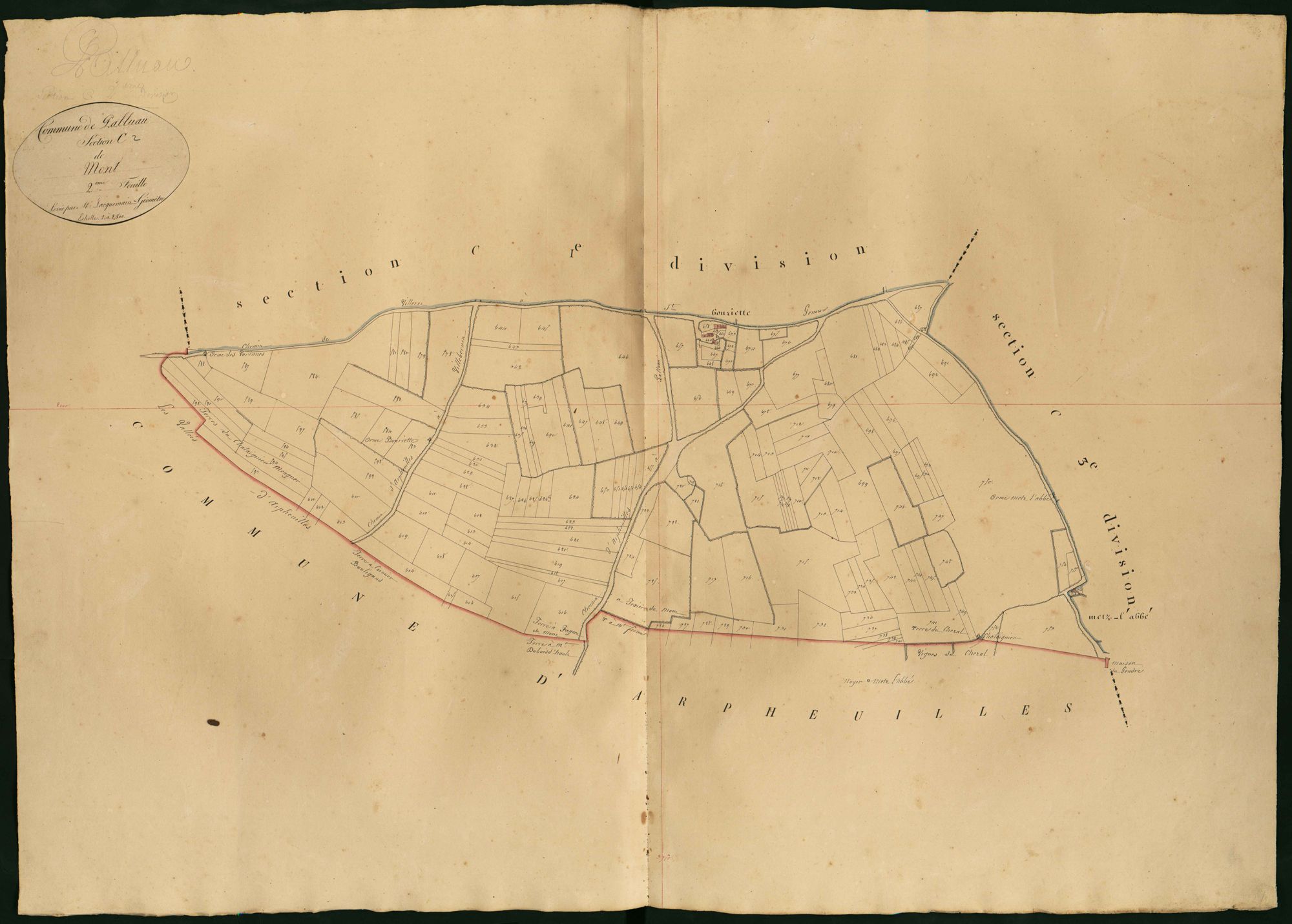 Palluau-sur-Indre - Section C2, dite de Mont.