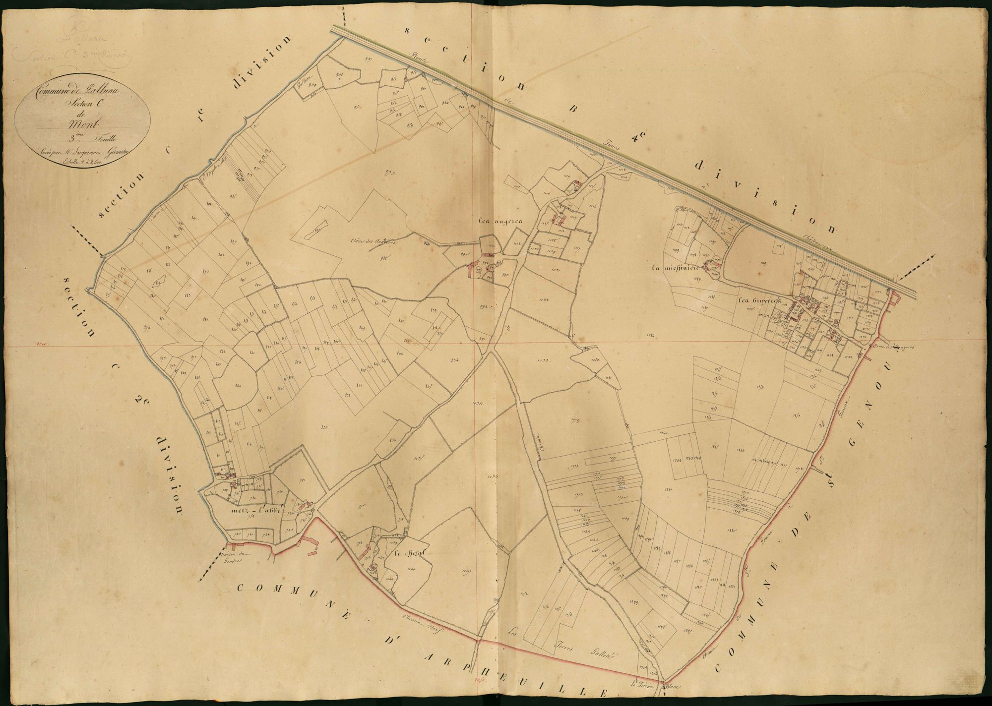 Palluau-sur-Indre - Section C3, dite de Mont.
