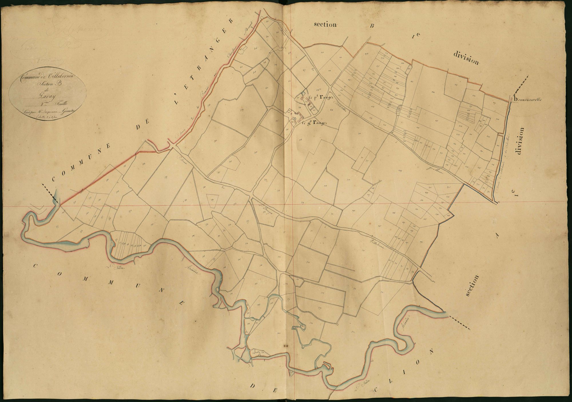 Palluau-sur-Indre - Section H2, dite de Paray (ancienne section B2 de Villebernin).