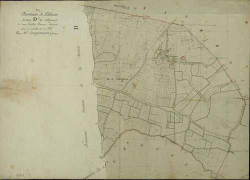 Palluau-sur-Indre - Section D1, dite de Villegours.