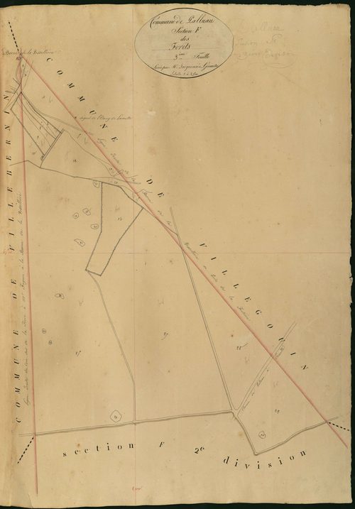 Palluau-sur-Indre - Section F3, dite des Forêts.