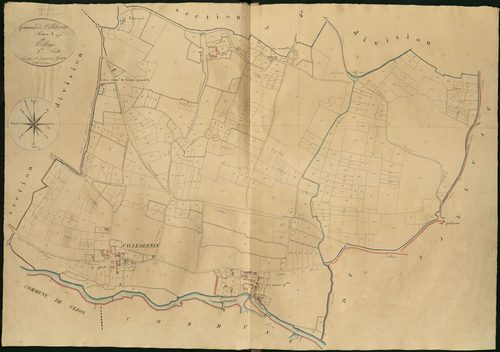 Palluau-sur-Indre - Section G1, dite du Village (ancienne section A2 de Villebernin).
