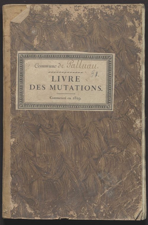 Palluau-sur-Indre - Livre des mutations de propriétés