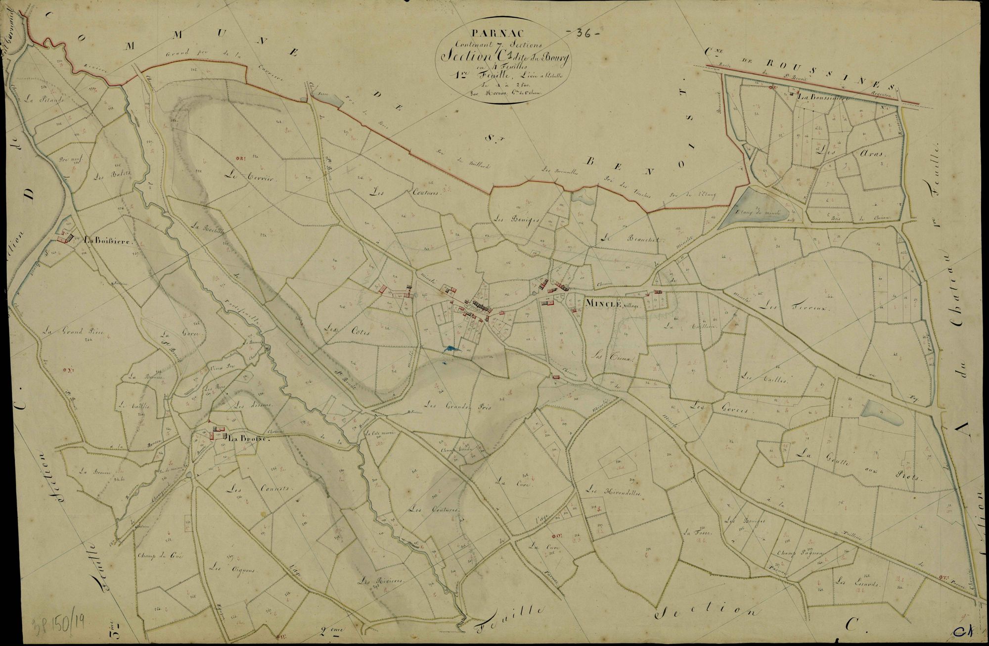 Parnac - Section C1, dite du Bourg.