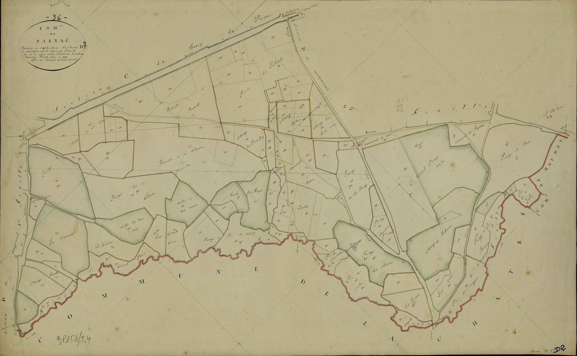 Parnac - Section D2, dite de Montgarnaud.