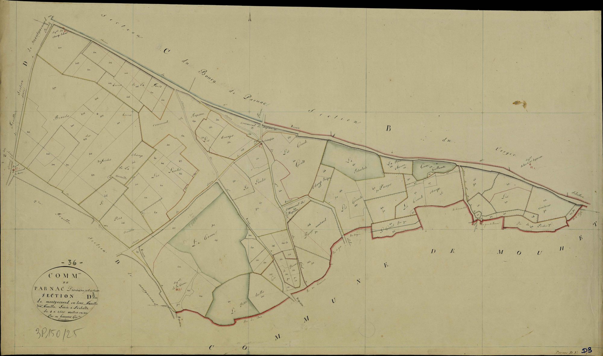 Parnac - Section D3, dite de Montgarnaud.