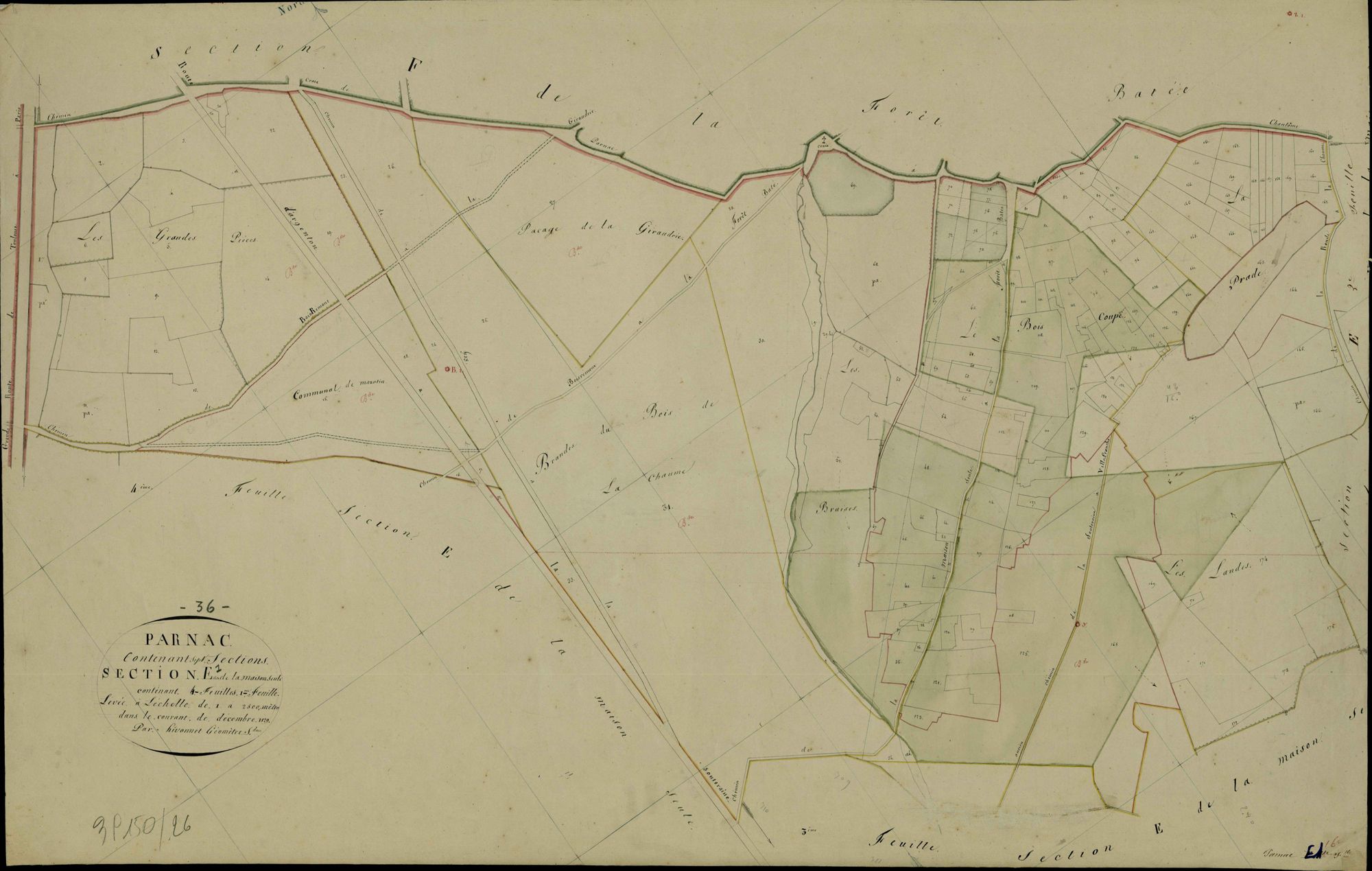 Parnac - Section E1, dite de la Maison seule.