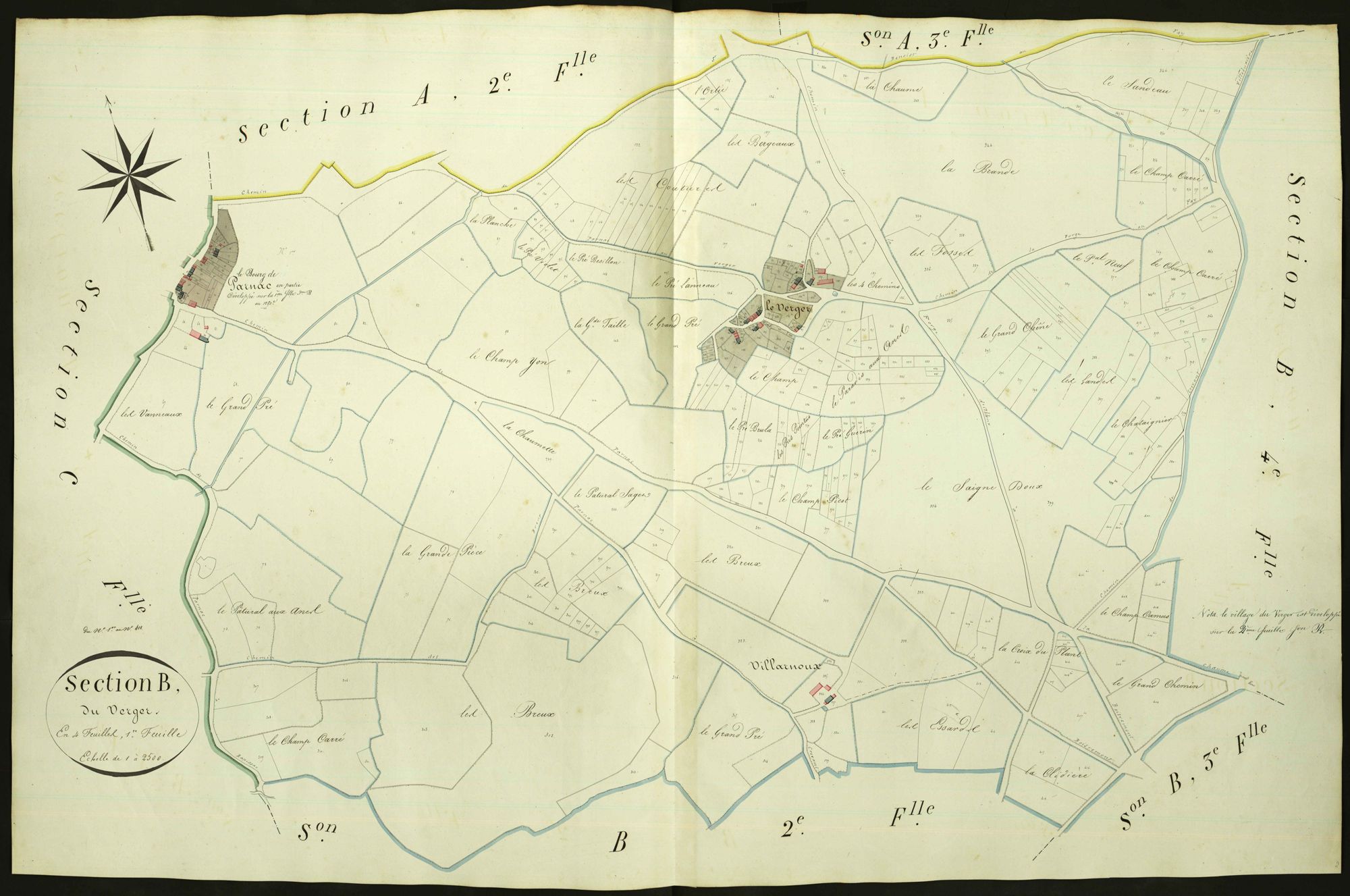 Parnac - Section B1, dite du Verger.