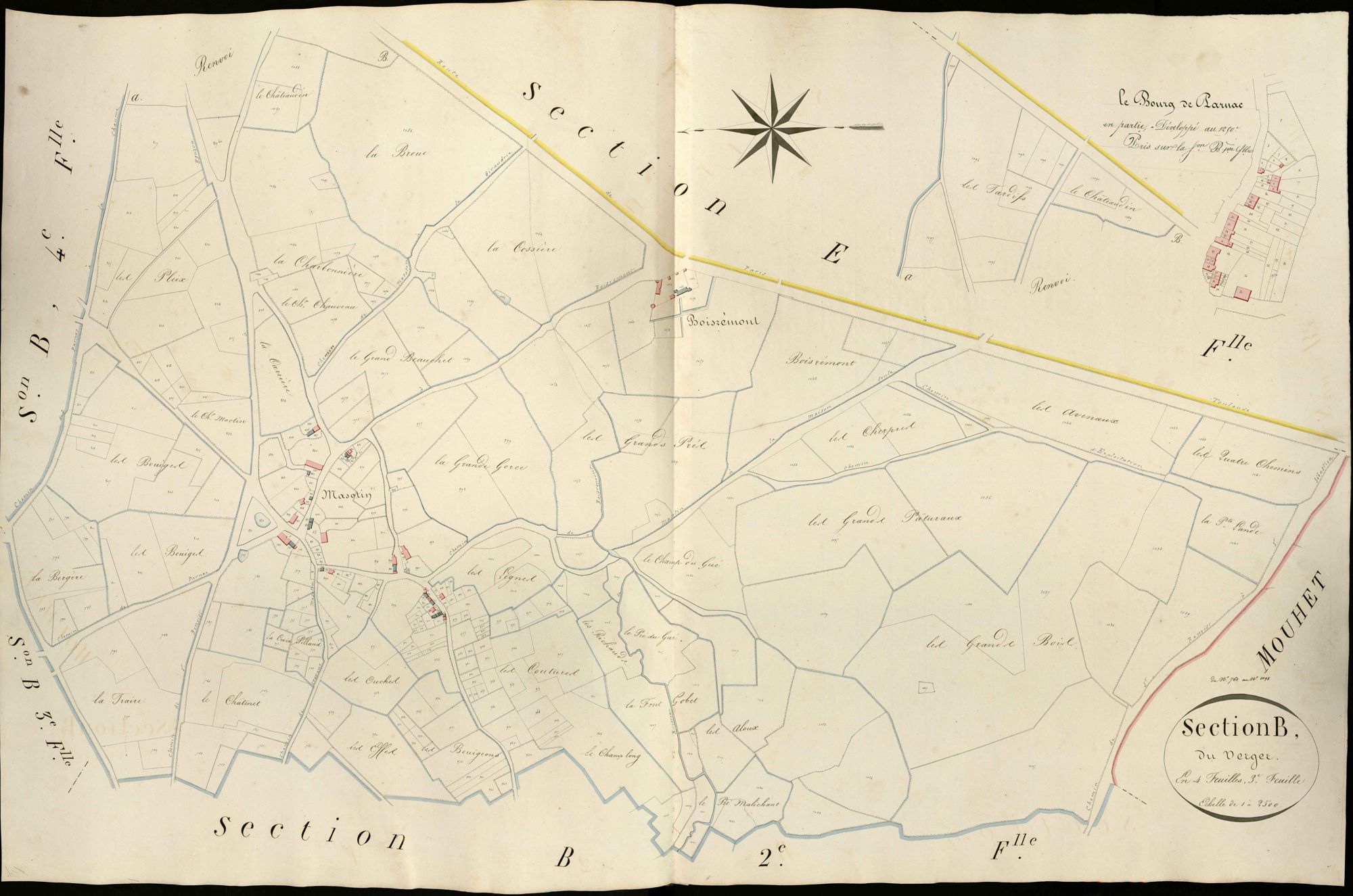Parnac - Section B3, dite du Verger.