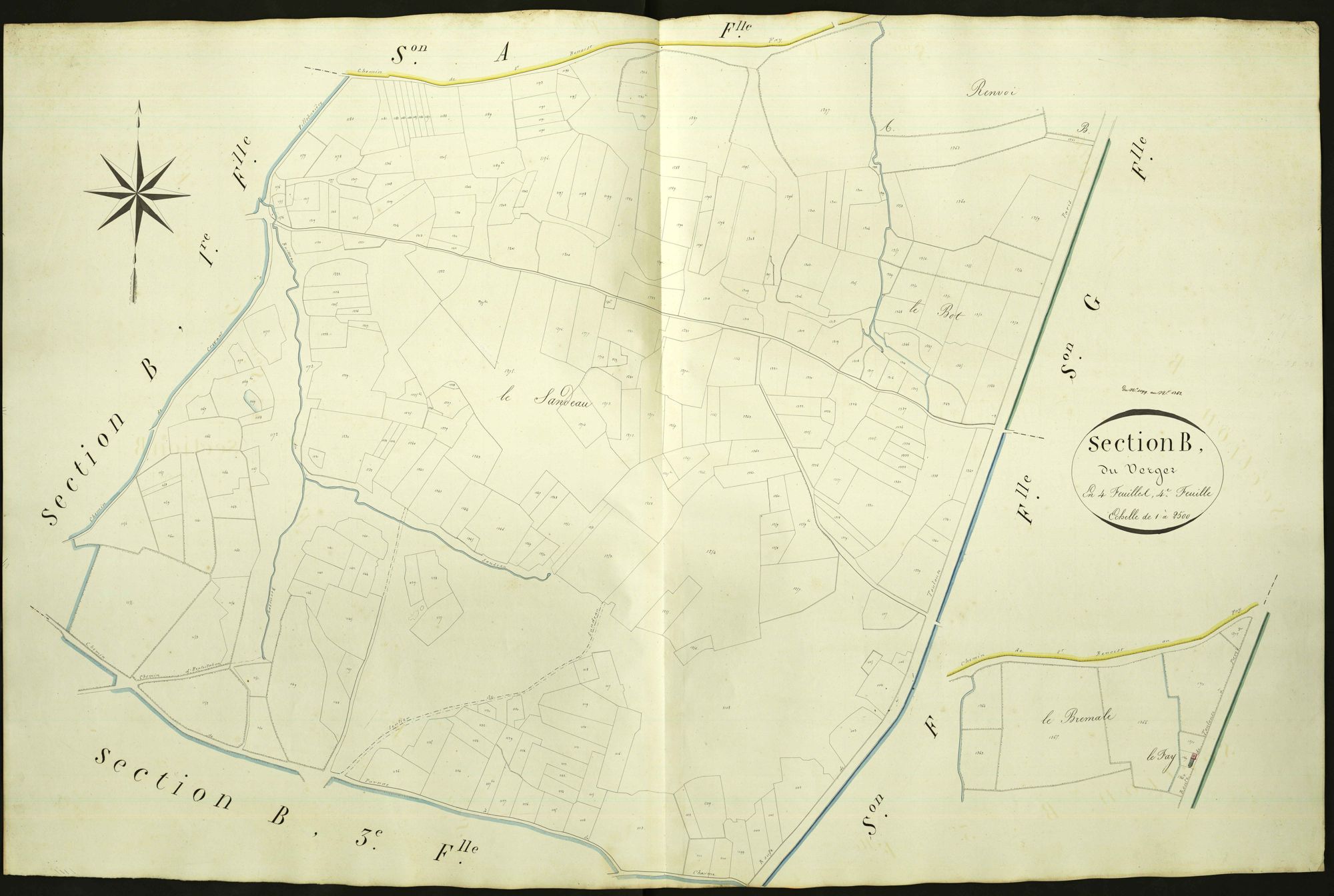 Parnac - Section B4, dite du Verger.