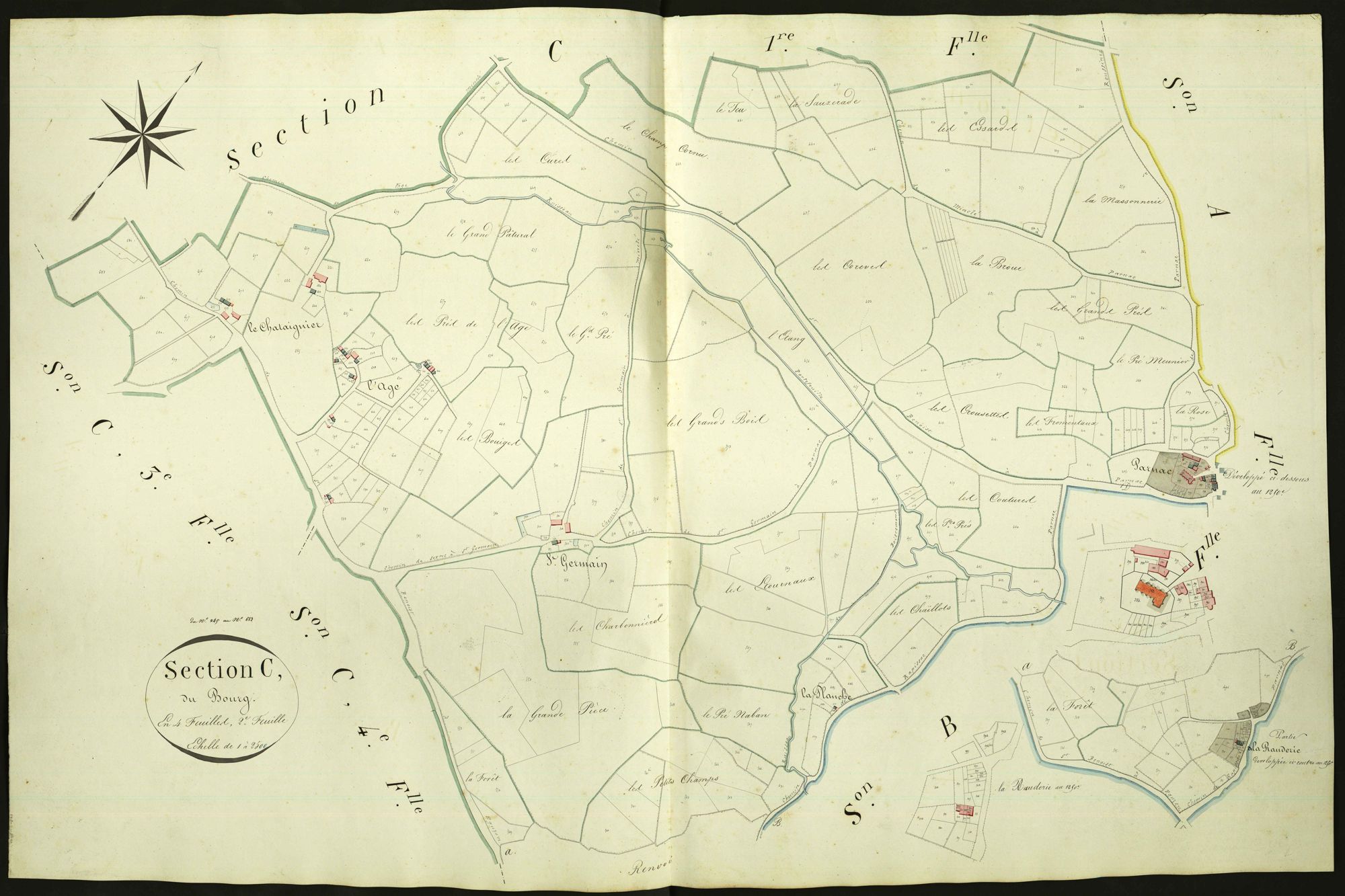 Parnac - Section C2, dite du Bourg.