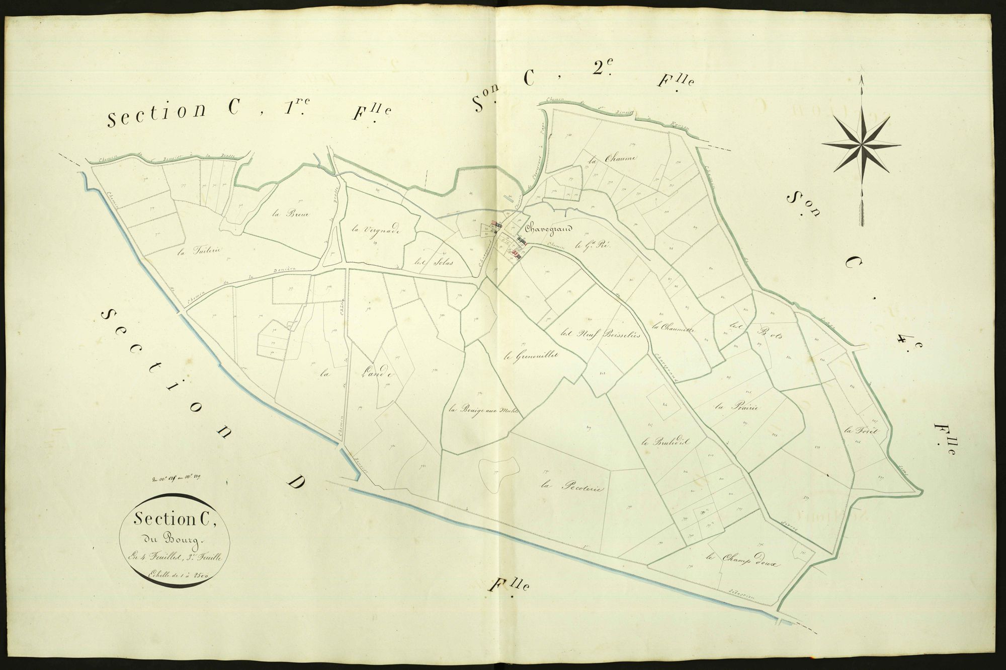 Parnac - Section C3, dite du Bourg.
