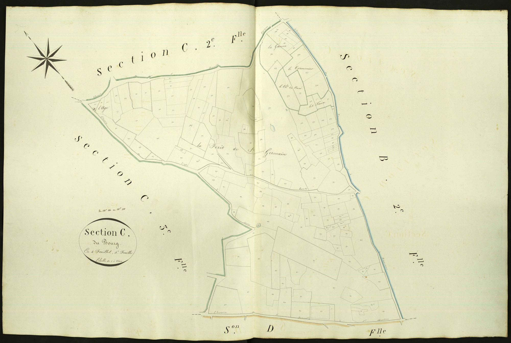 Parnac - Section C4, dite du Bourg.