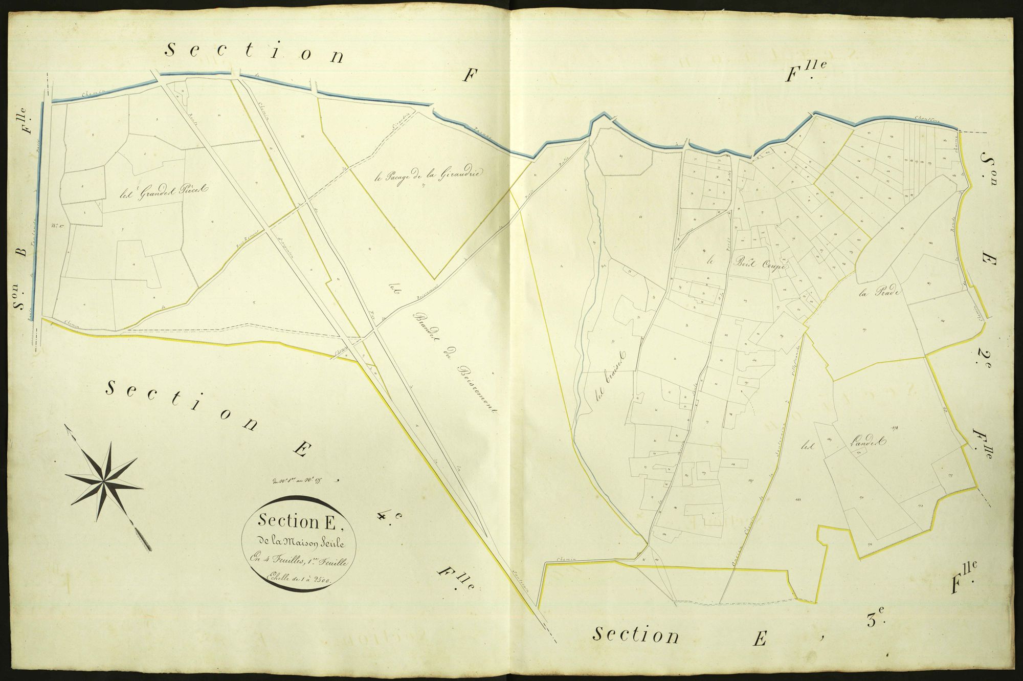 Parnac - Section E1, dite de la Maison seule.