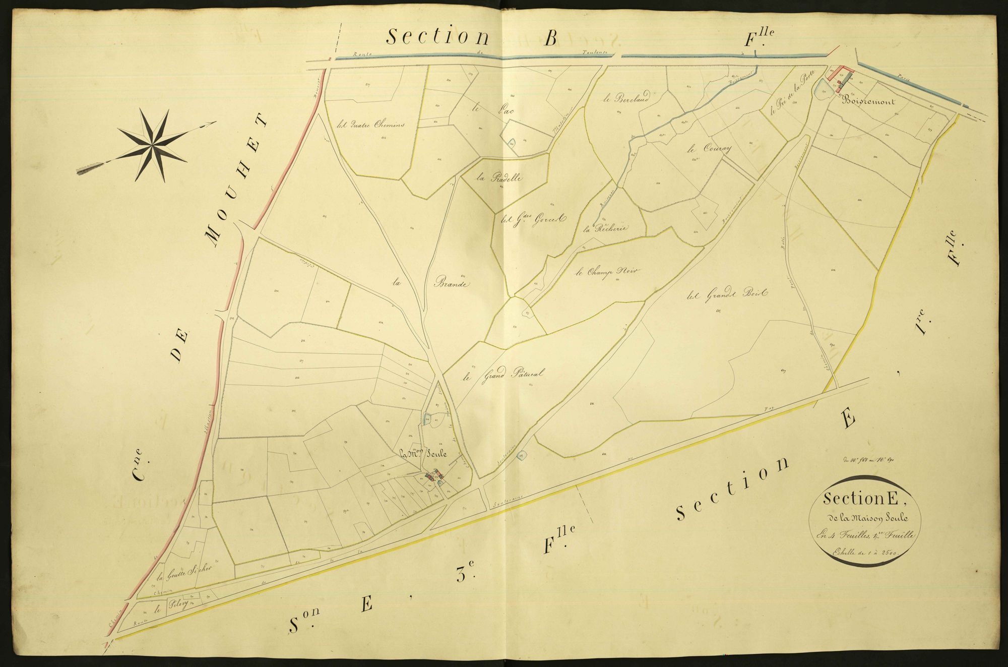 Parnac - Section E4, dite de la Maison seule.